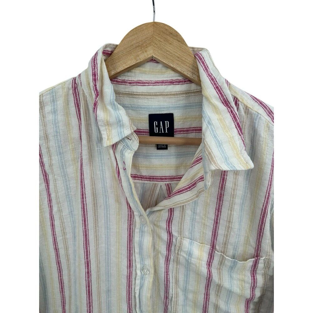 GAP Multicolor Striped Button Down Shirt - Picture 8 of 11